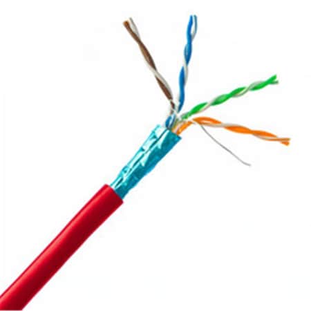 Cable Wholesale 23 AWG 1000 ft. Plenum Cat6 Bulk Cable, Red 11X8-571NH
